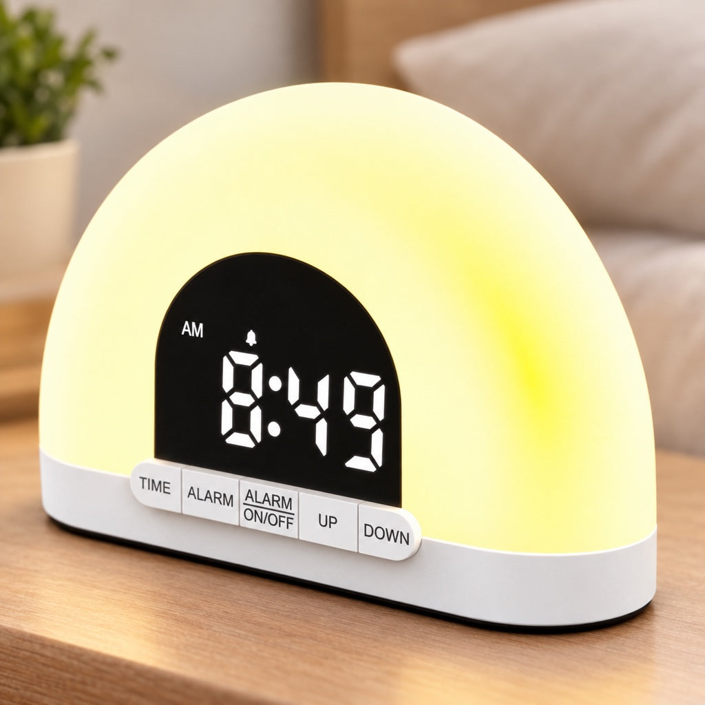 Sunrise Alarm Clock close-up detail